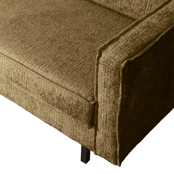 RODEO HOEKBANK LINKS STRUCTURE VELVET BRASS