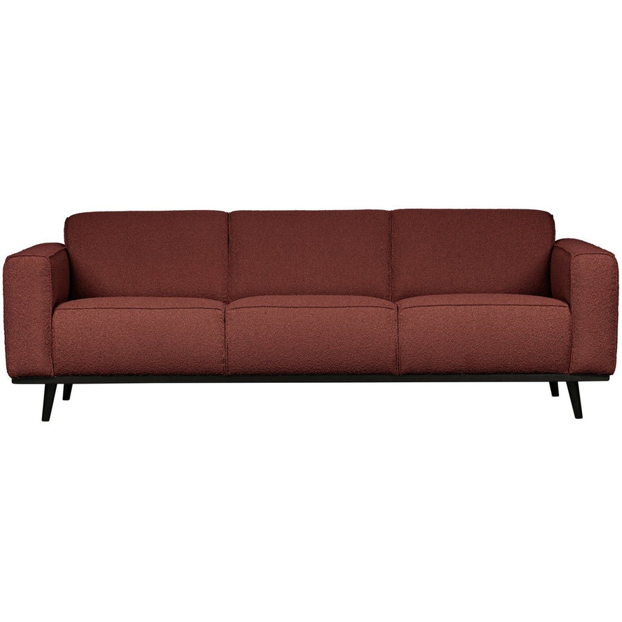 STATEMENT 3-ZITS BANK 230 CM BOUCLE KASTANJEBRUIN