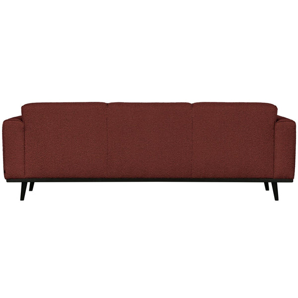 STATEMENT 3-ZITS BANK 230 CM BOUCLE KASTANJEBRUIN