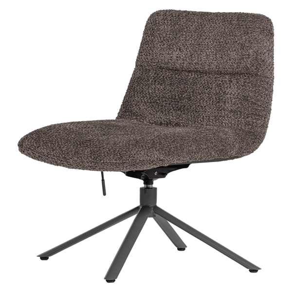 SOREN VERSTELBARE DRAAIFAUTEUIL WOLLIG BRUIN