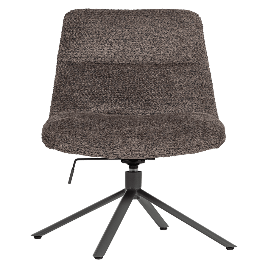 SOREN VERSTELBARE DRAAIFAUTEUIL WOLLIG BRUIN