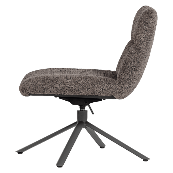 SOREN VERSTELBARE DRAAIFAUTEUIL WOLLIG BRUIN