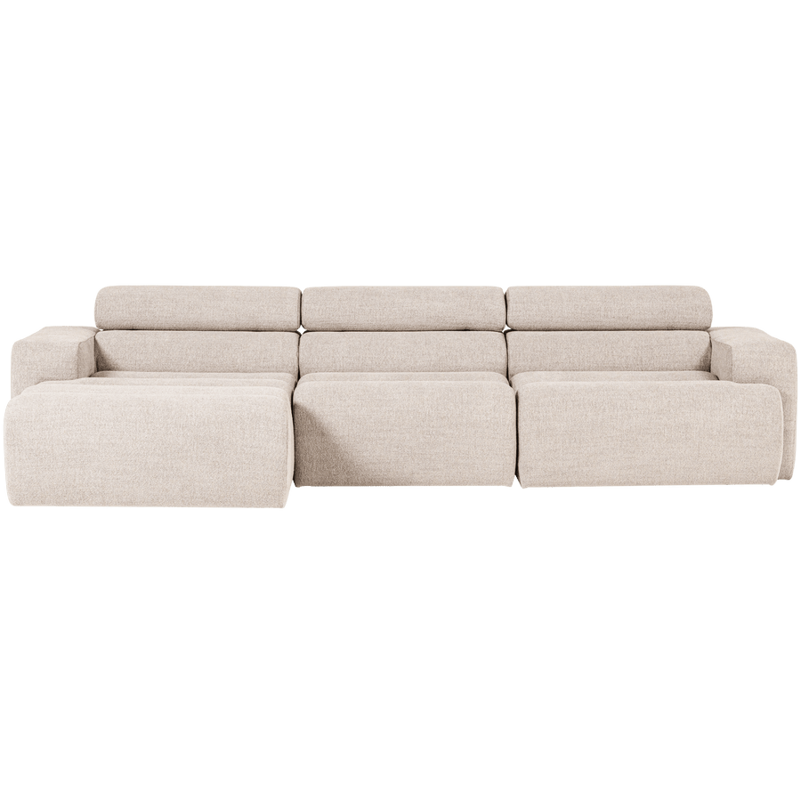 NOVI CHAISE LONGUE BANK LINKS BOUCLE NATUREL