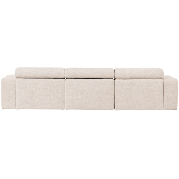 NOVI CHAISE LONGUE BANK LINKS BOUCLE NATUREL