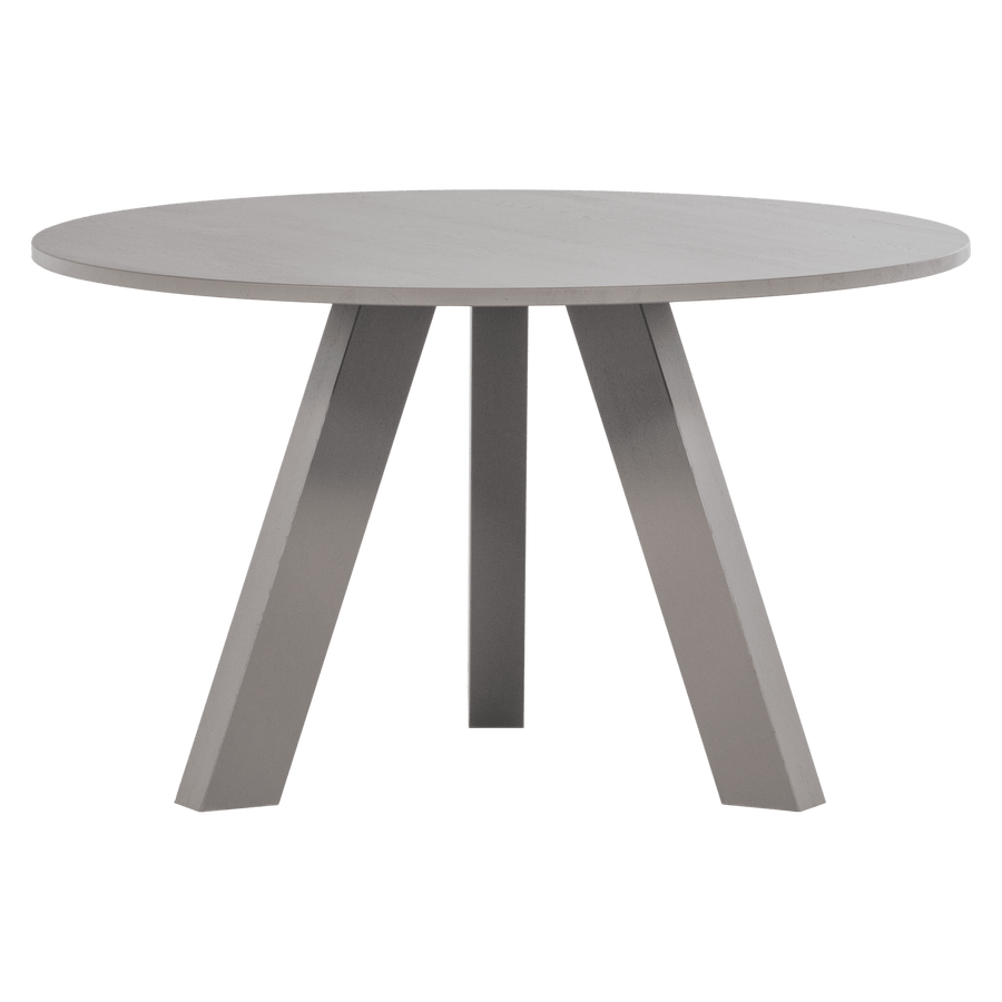 RHONDA EETTAFEL O129 CM EIKEN WARMGRIJS [fsc]