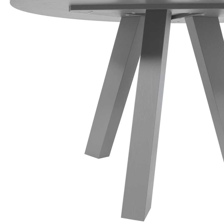 RHONDA EETTAFEL O129 CM EIKEN WARMGRIJS [fsc]
