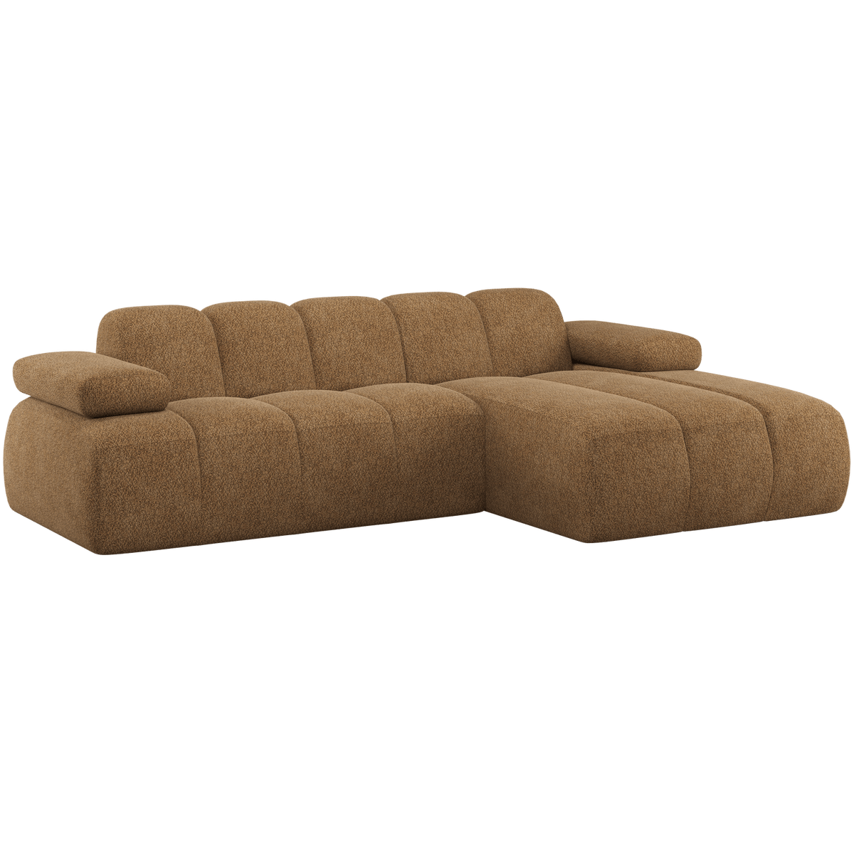 MOJO CHAISE LONGUE BANK RECHTS WOLLIG HONINGGEEL