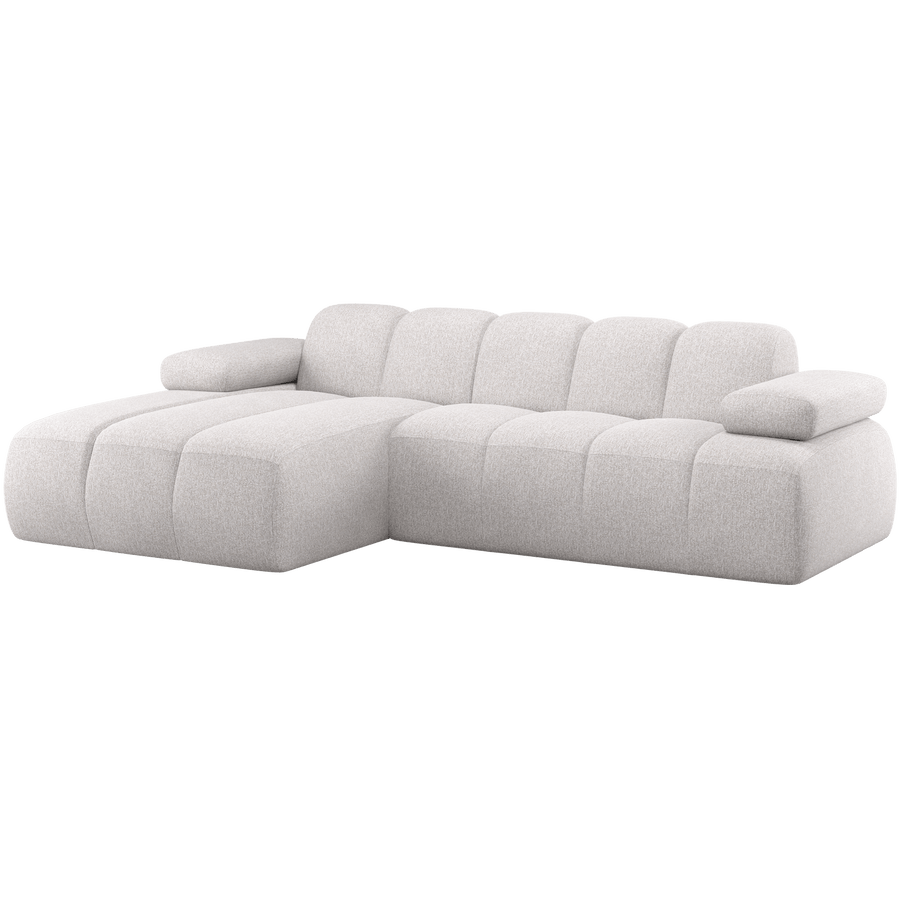 MOJO CHAISE LONGUE BANK LINKS BOUCLE ECRU MELANGE