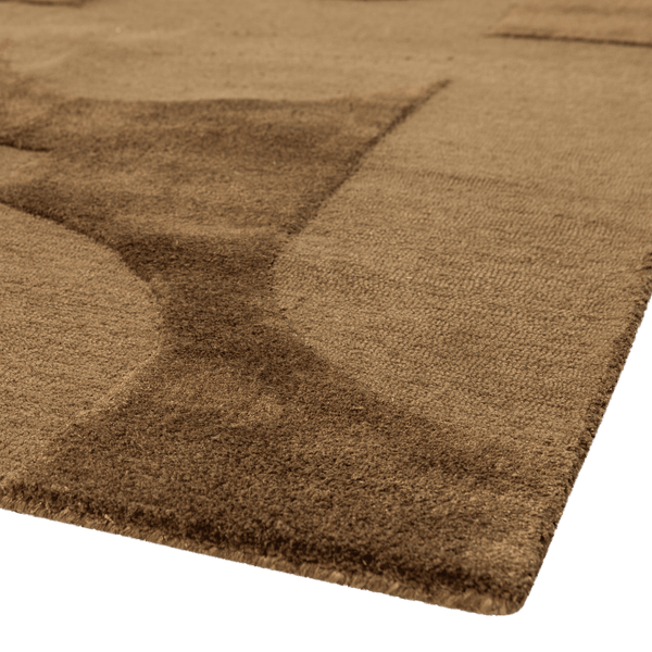 LIVO VLOERKLEED VISCOSE/WOL BRUIN 170x240 CM