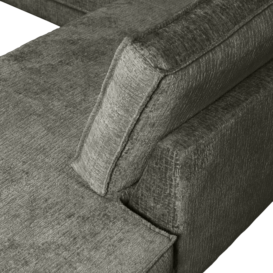 RODEO HOEKBANK RECHTS STRUCTURE VELVET FROST