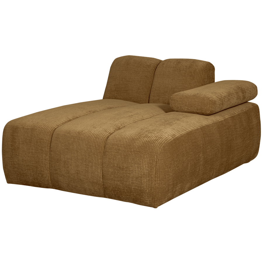 MOJO CHAISE LONGUE ELEMENT RECHTS RIBSTOF HONINGGEEL