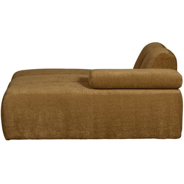 MOJO CHAISE LONGUE ELEMENT RECHTS RIBSTOF HONINGGEEL