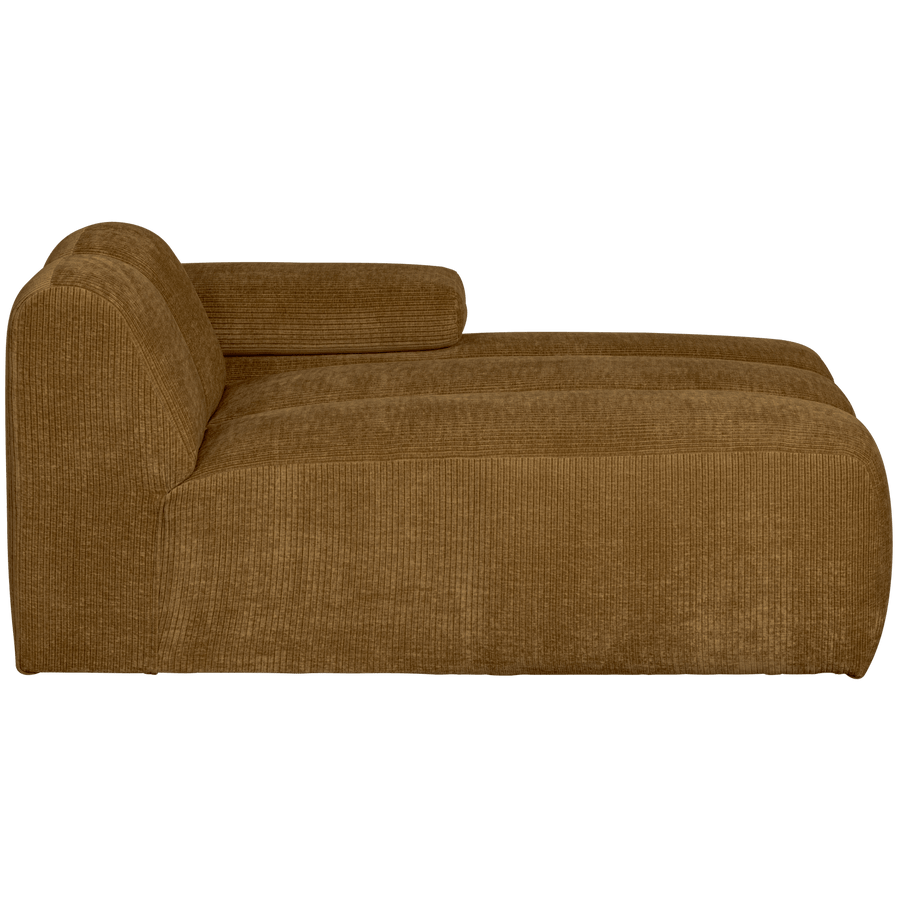 MOJO CHAISE LONGUE ELEMENT RECHTS RIBSTOF HONINGGEEL