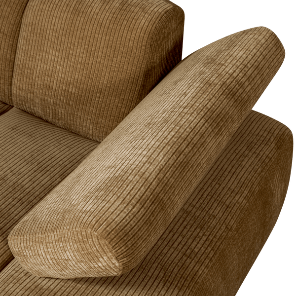 MOJO CHAISE LONGUE ELEMENT RECHTS RIBSTOF HONINGGEEL