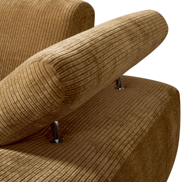 MOJO CHAISE LONGUE ELEMENT RECHTS RIBSTOF HONINGGEEL