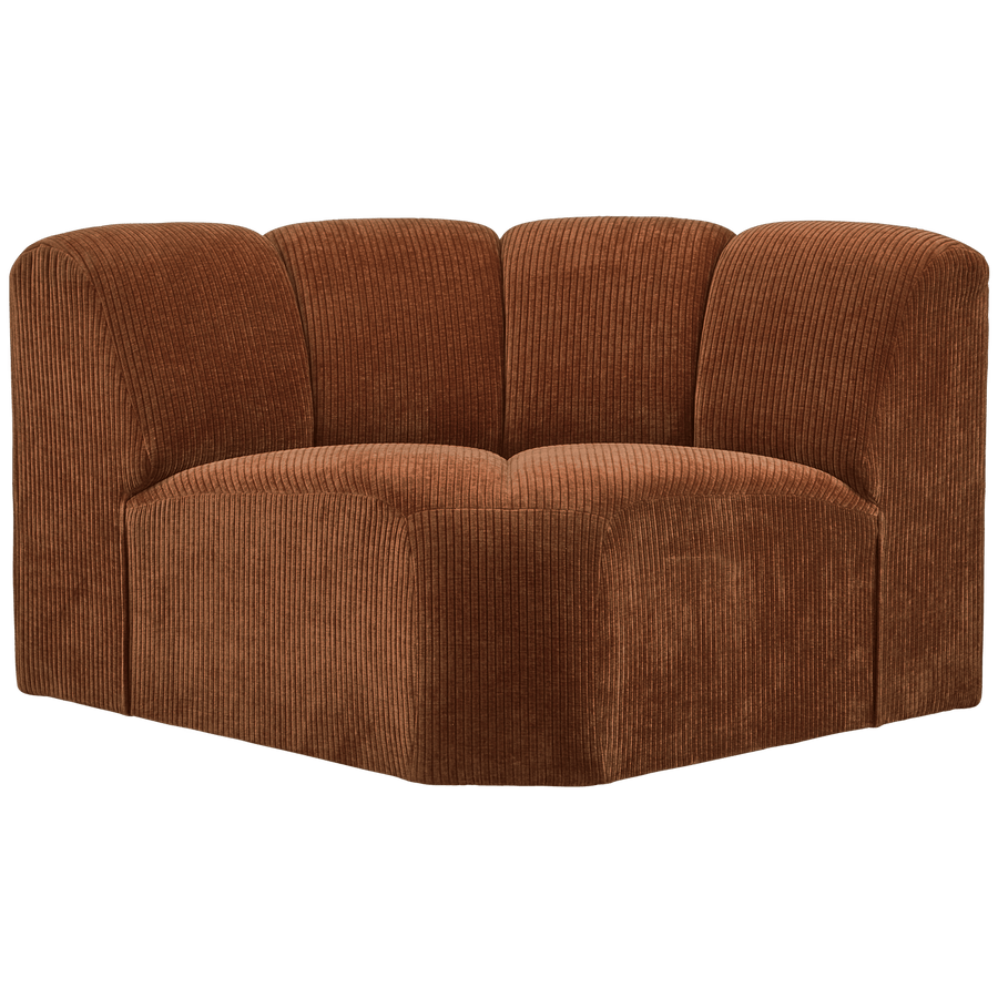 MOJO HOEKELEMENT RIBSTOF ROESTBRUIN