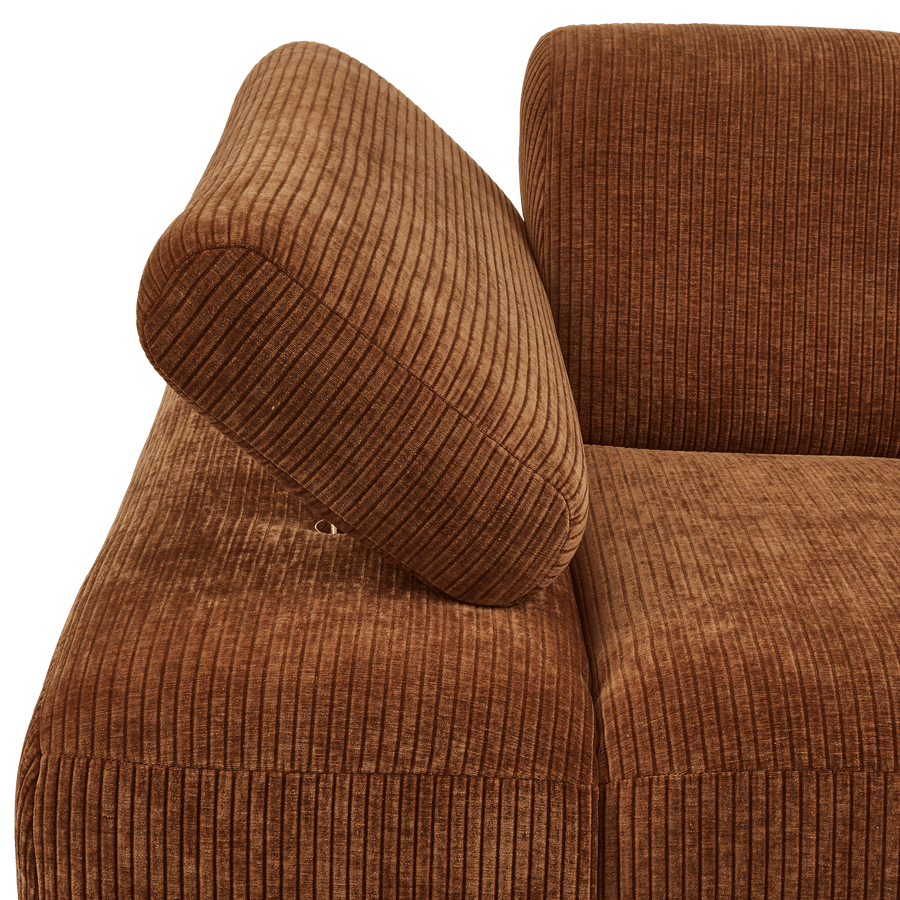 MOJO 1-ZITS ELEMENT ARM LINKS RIBSTOF ROESTBRUIN