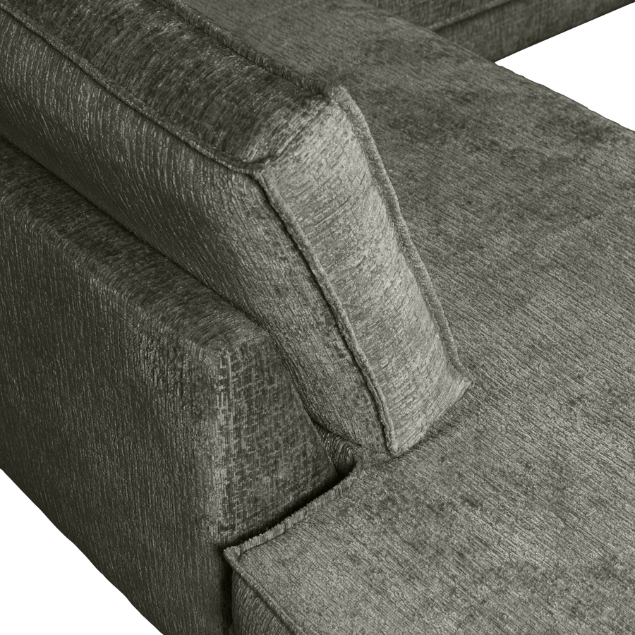 RODEO HOEKBANK LINKS STRUCTURE VELVET FROST