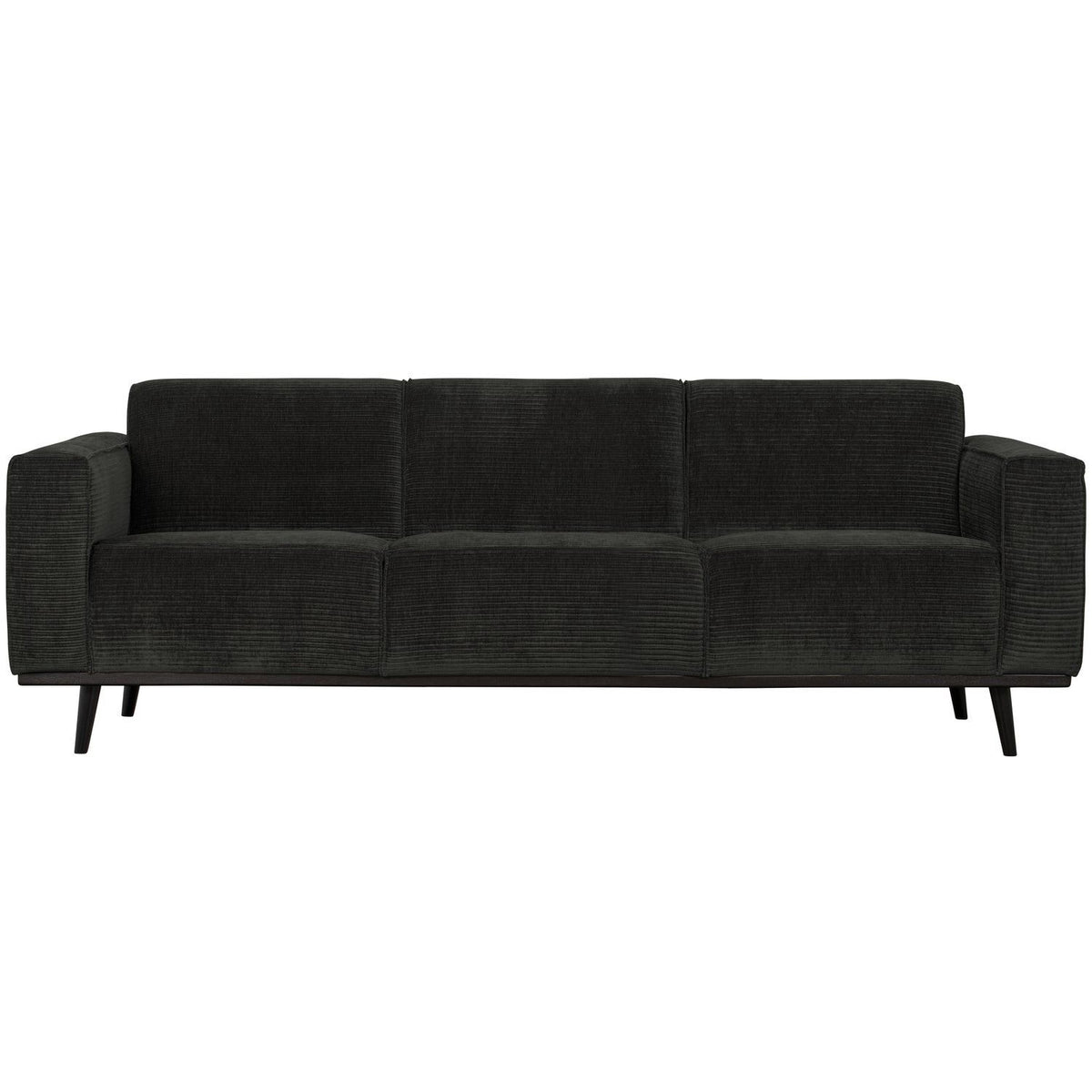 STATEMENT 3-ZITS BANK 230 CM RIBSTOF GRAFIET