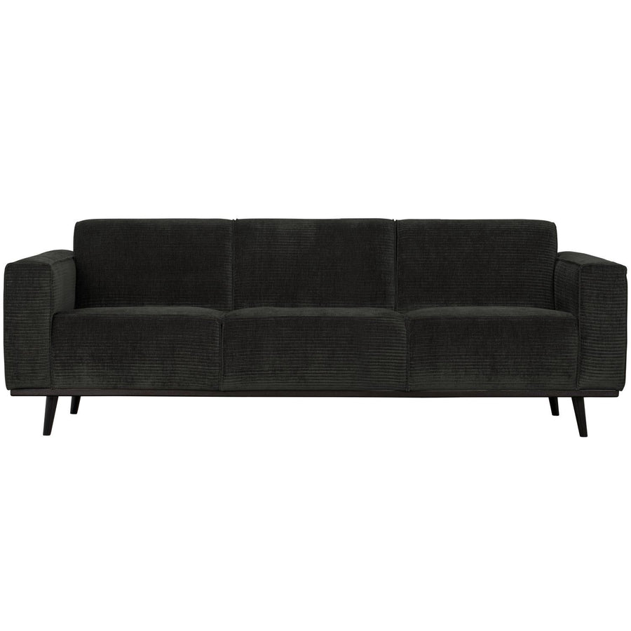 STATEMENT 3-ZITS BANK 230 CM RIBSTOF GRAFIET