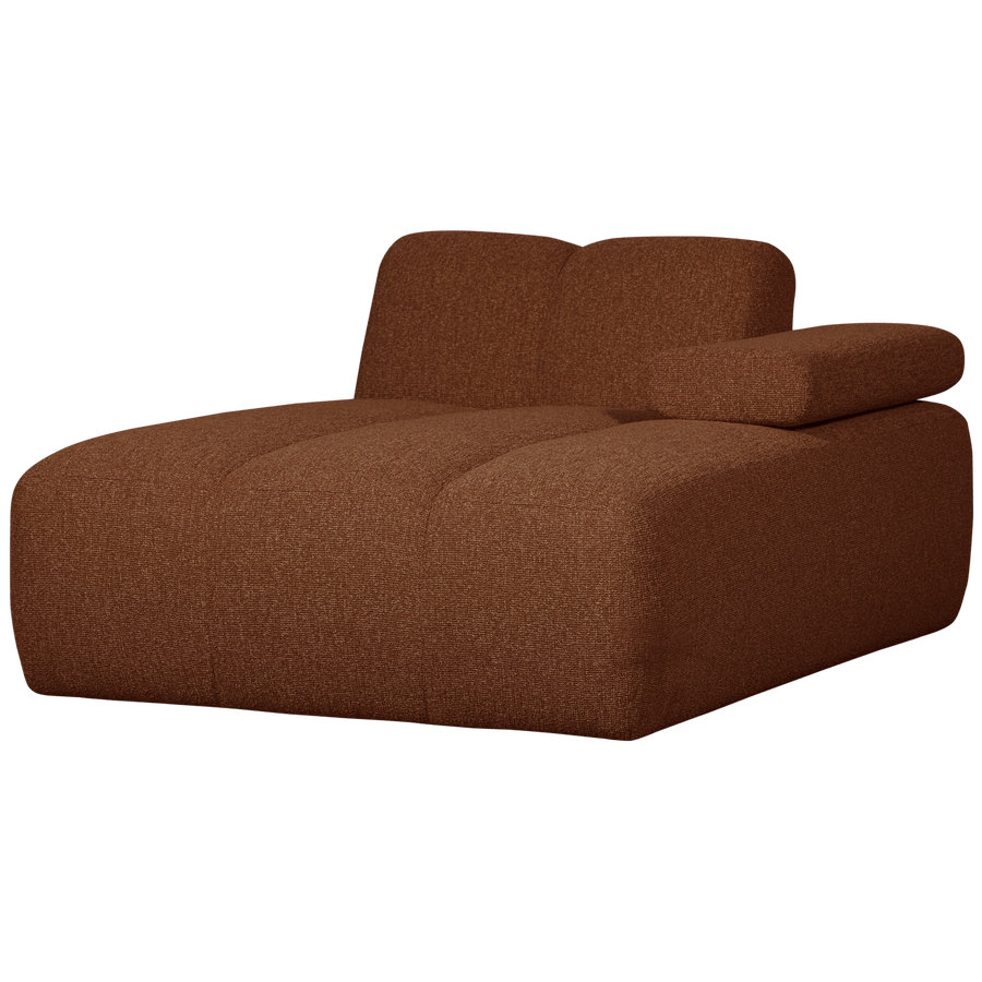MOJO CHAISE LONGUE ELEMENT RECHTS BOUCLE ROESTBRUIN MELANGE
