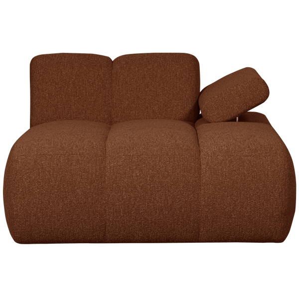 MOJO CHAISE LONGUE ELEMENT RECHTS BOUCLE ROESTBRUIN MELANGE