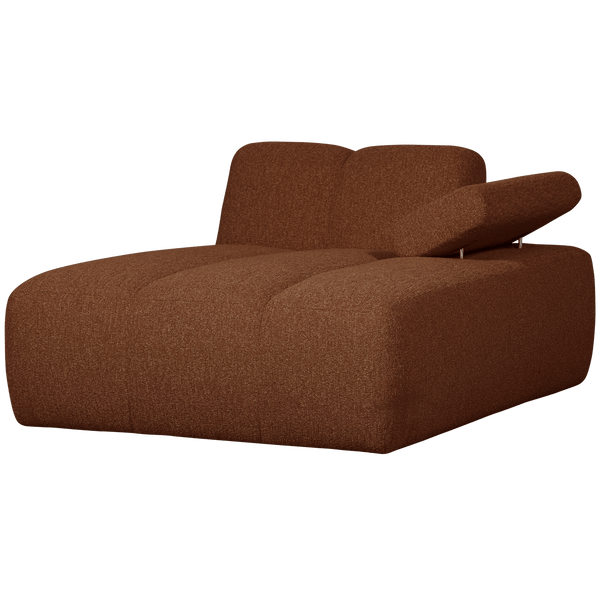 MOJO CHAISE LONGUE ELEMENT RECHTS BOUCLE ROESTBRUIN MELANGE