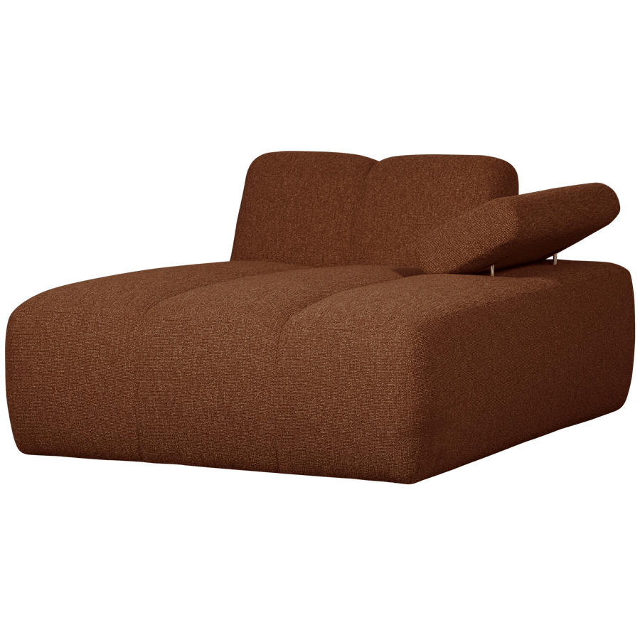 MOJO CHAISE LONGUE ELEMENT RECHTS BOUCLE ROESTBRUIN MELANGE