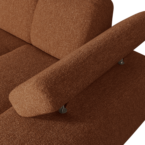 MOJO CHAISE LONGUE ELEMENT RECHTS BOUCLE ROESTBRUIN MELANGE