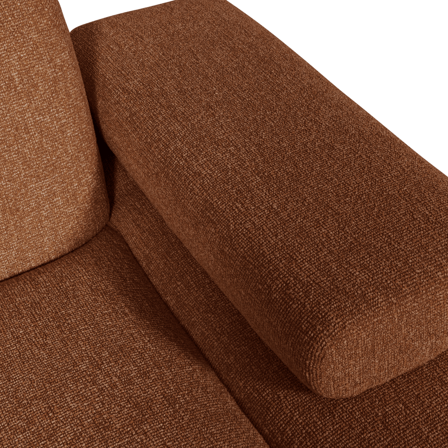 MOJO CHAISE LONGUE ELEMENT RECHTS BOUCLE ROESTBRUIN MELANGE