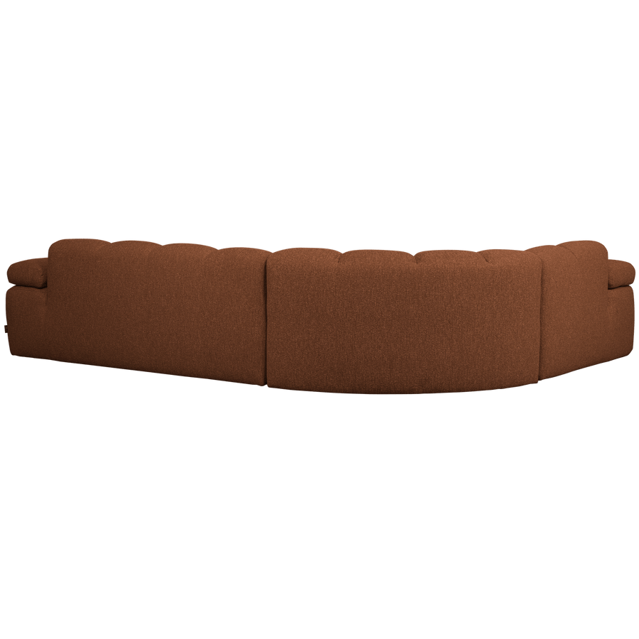 MOJO HOEKBANK LINKS BOUCLE ROESTBRUIN MELANGE