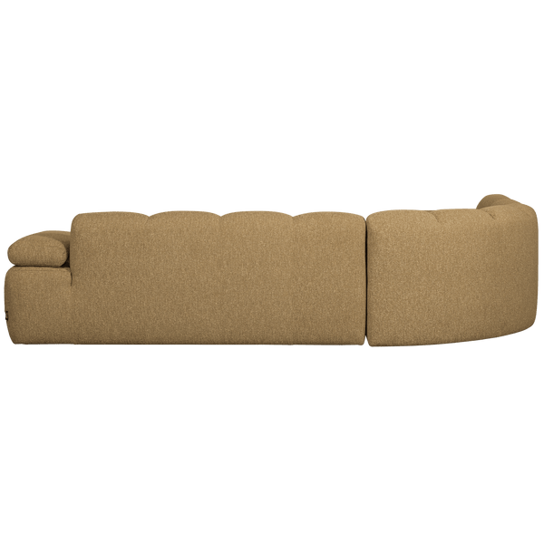 MOJO HOEKBANK LINKS BOUCLE GEEL/BRUIN MELANGE