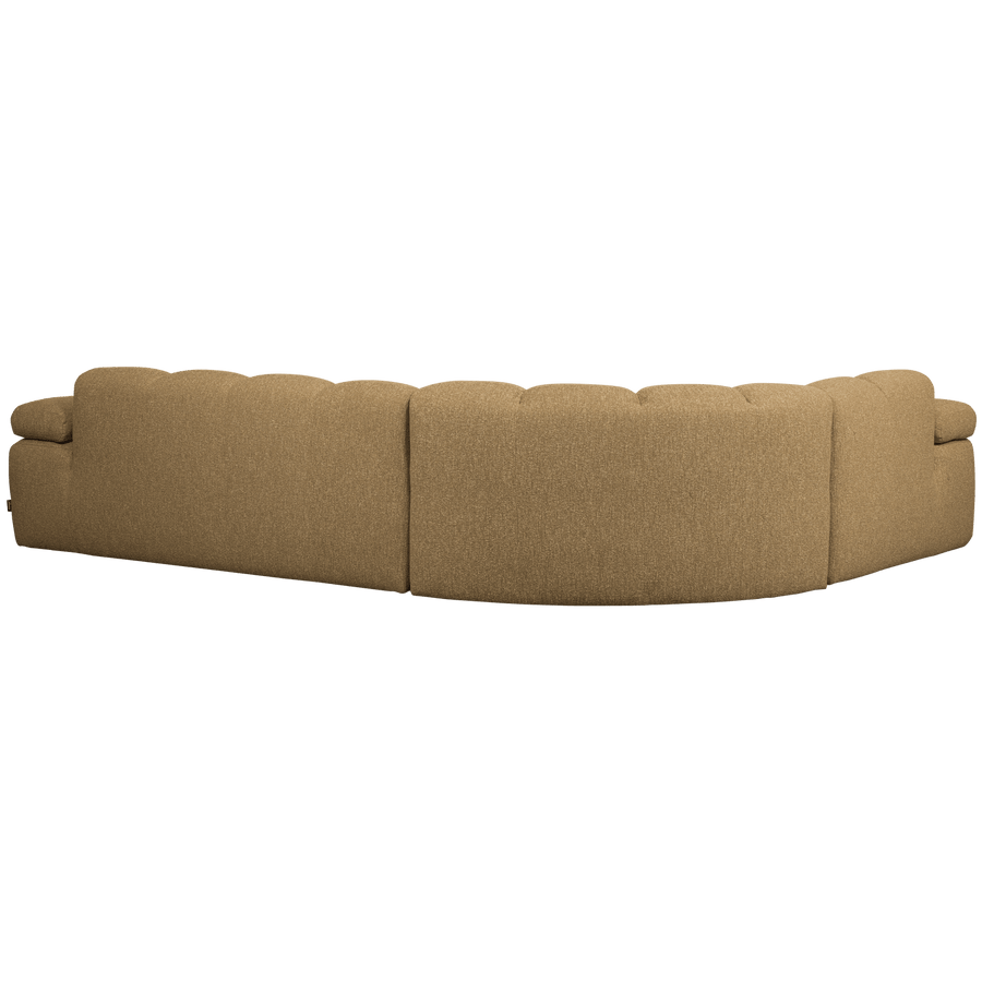 MOJO HOEKBANK LINKS BOUCLE GEEL/BRUIN MELANGE