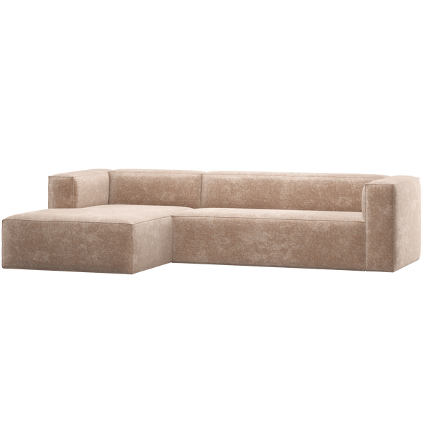 BEAN HOEKBANK LINKS CHENILLE VELVET NATUREL