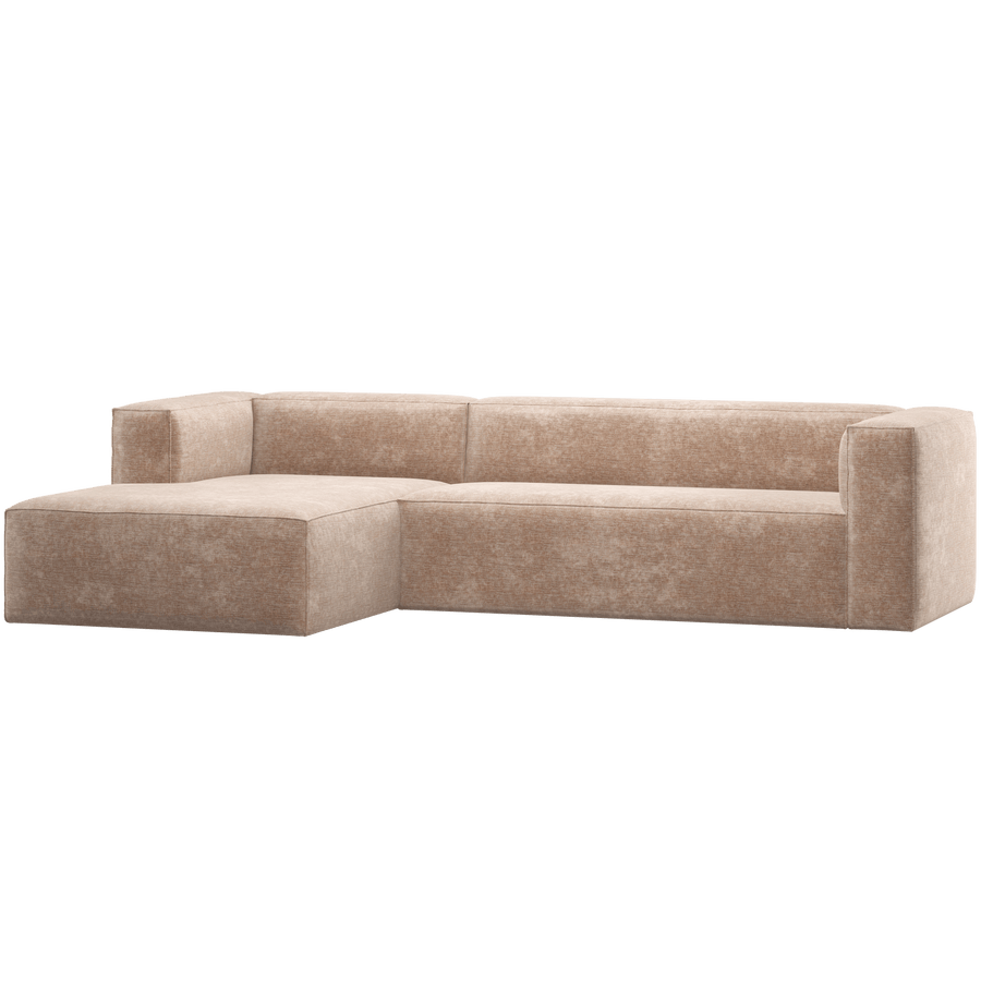 BEAN HOEKBANK LINKS CHENILLE VELVET NATUREL