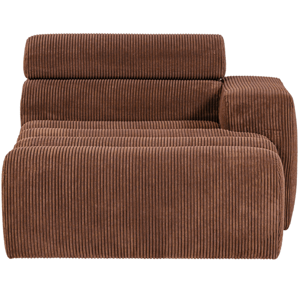 NOVI CHAISE LONGUE ELEMENT ARM RECHTS RIBSTOF TERRA