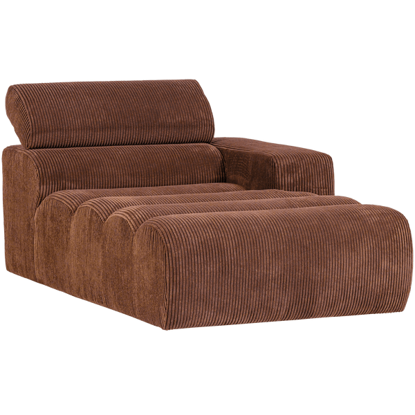 NOVI CHAISE LONGUE ELEMENT ARM RECHTS RIBSTOF TERRA