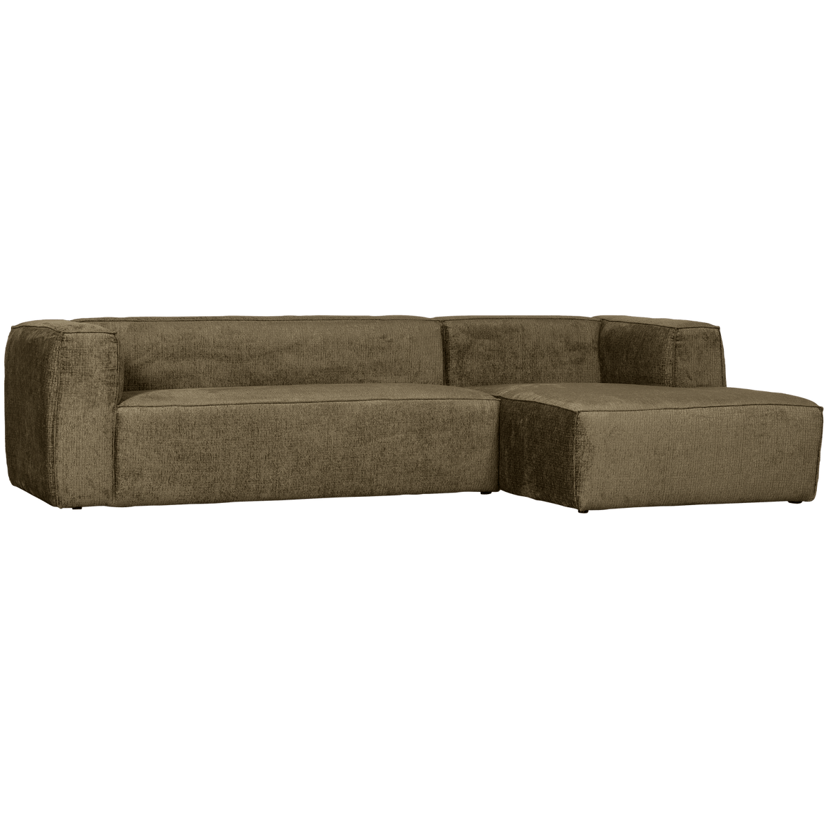 BEAN HOEKBANK RECHTS STRUCTURE VELVET MOSS