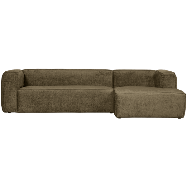 BEAN HOEKBANK RECHTS STRUCTURE VELVET MOSS