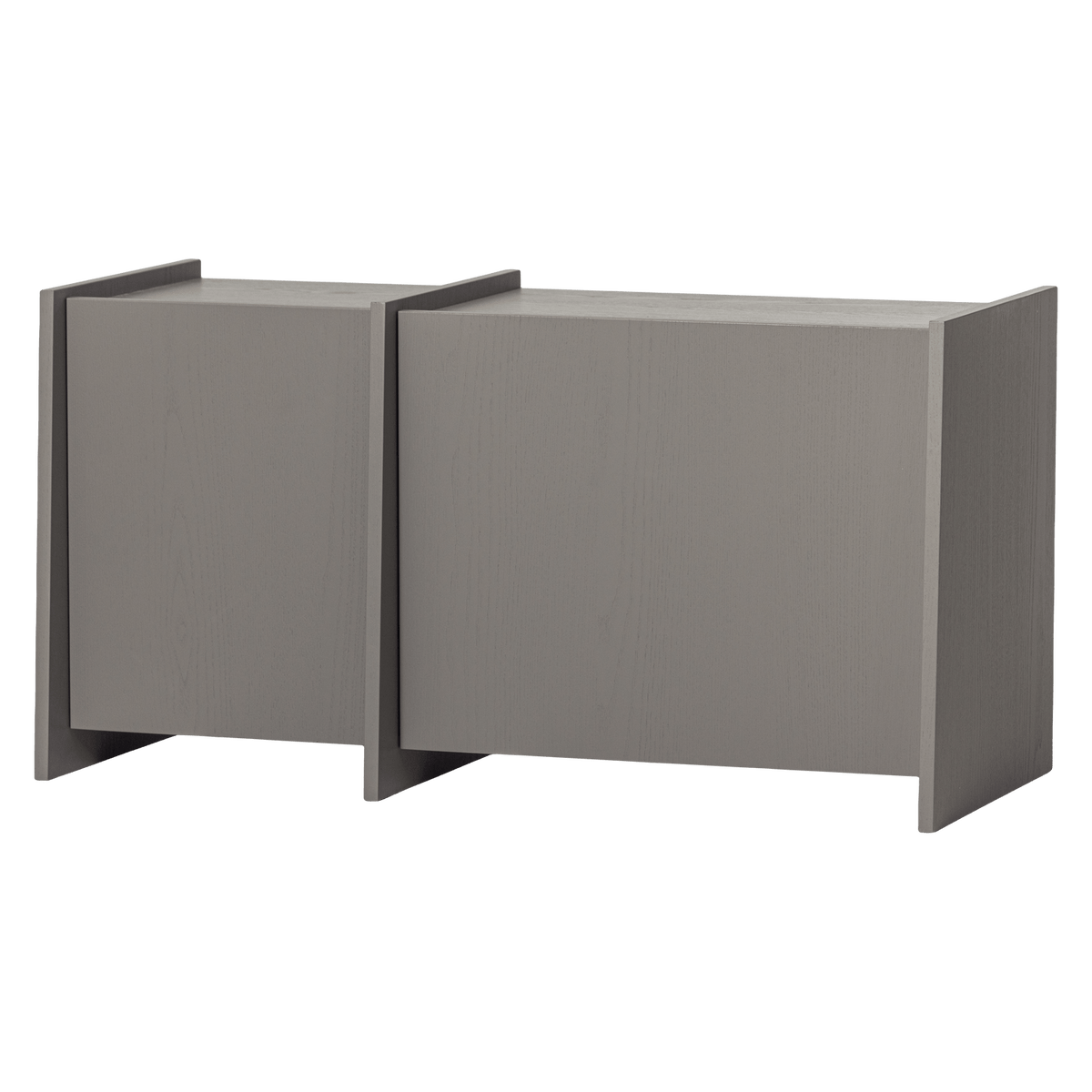 BROCK TV MEUBEL 102 CM ESSEN FINEER WARMGRIJS [fsc]