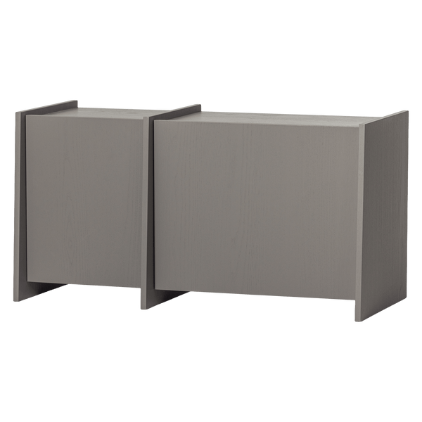 BROCK TV MEUBEL 102 CM ESSEN FINEER WARMGRIJS [fsc]