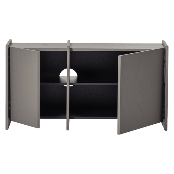 BROCK TV MEUBEL 102 CM ESSEN FINEER WARMGRIJS [fsc]