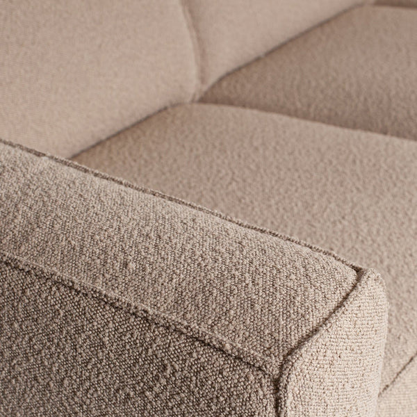 STATEMENT 3-ZITS BANK 230 CM BOUCLE BEIGE
