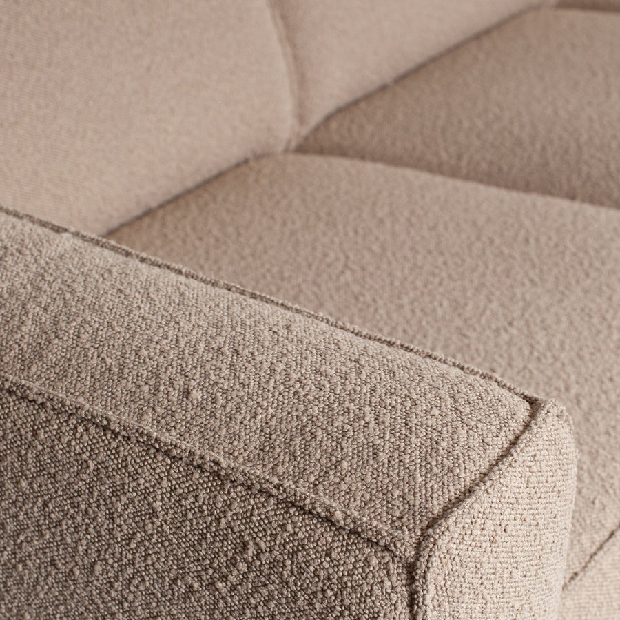 STATEMENT 3-ZITS BANK 230 CM BOUCLE BEIGE