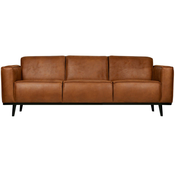 STATEMENT 3-ZITS BANK 230 CM ECOLEER COGNAC