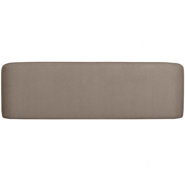 SLOPING 3-ZITS BANK LICHTBRUIN MELANGE