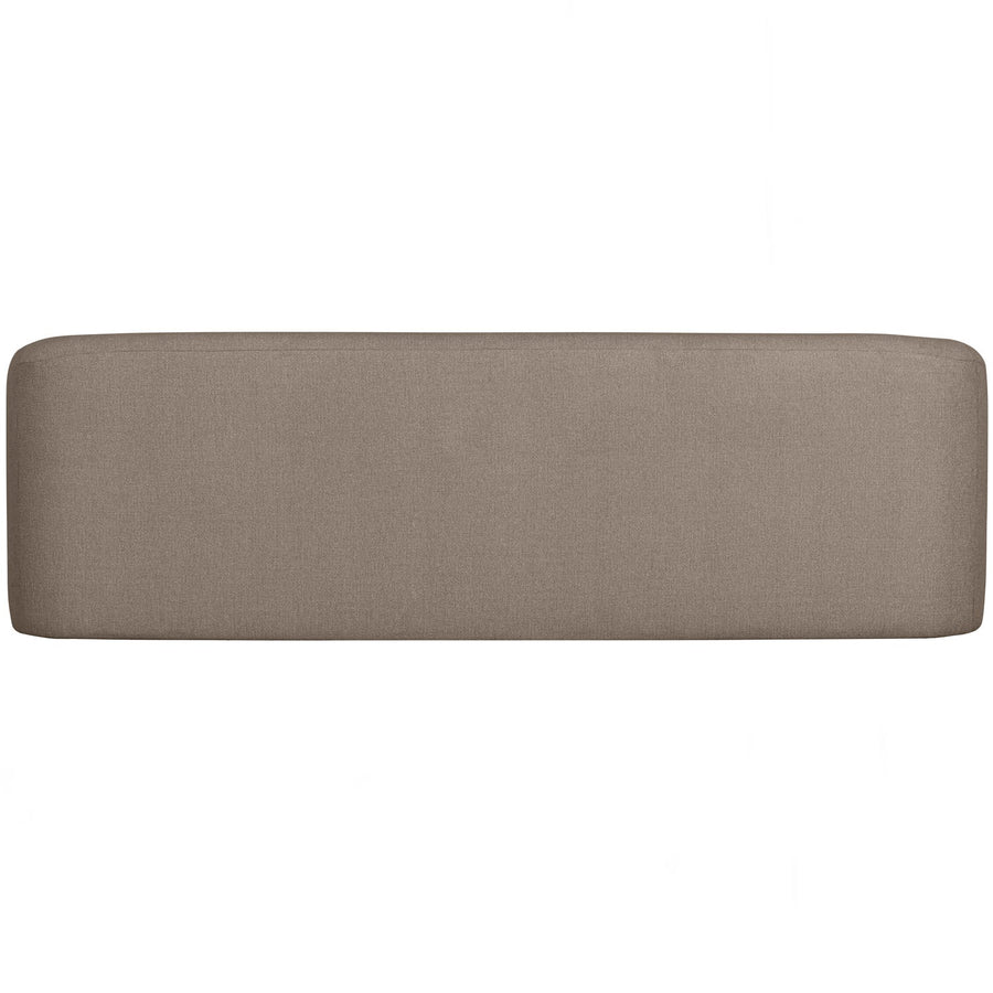 SLOPING 3-ZITS BANK LICHTBRUIN MELANGE