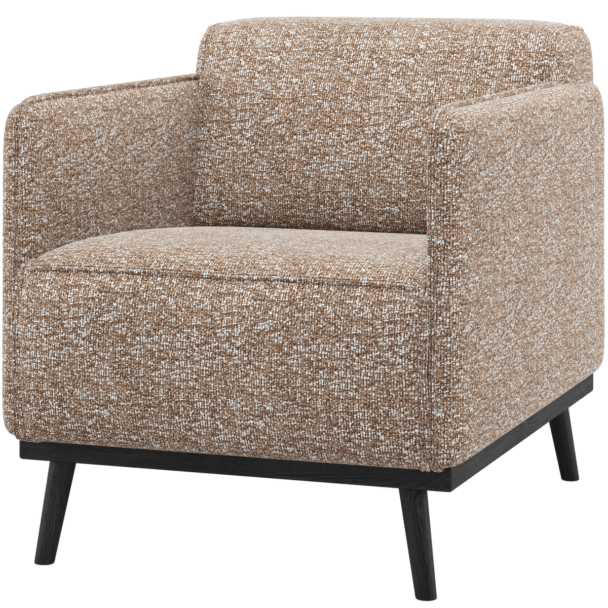 STATEMENT FAUTEUIL MET ARM LICHTBRUIN MELANGE