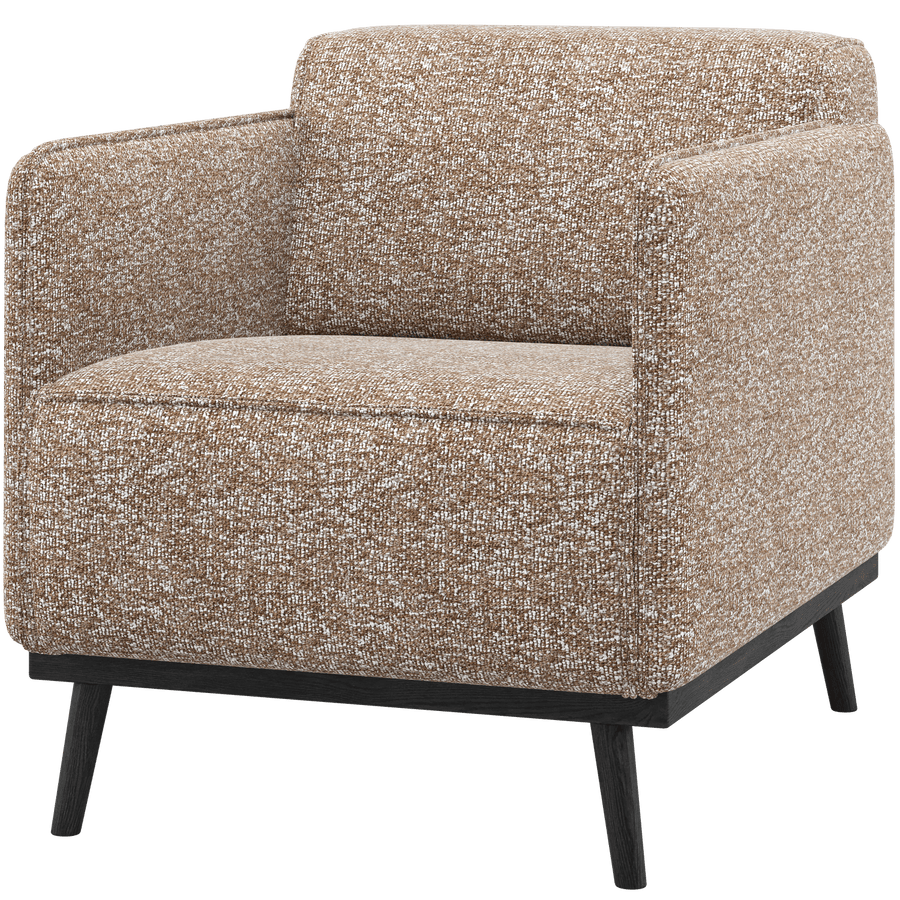 STATEMENT FAUTEUIL MET ARM LICHTBRUIN MELANGE