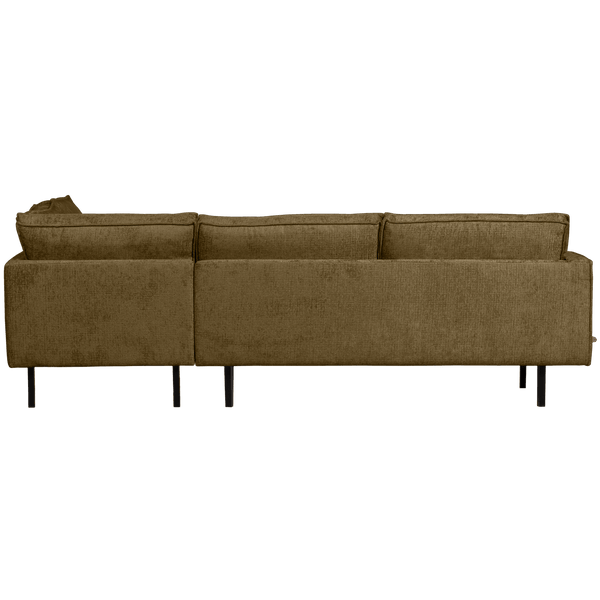 RODEO HOEKBANK RECHTS STRUCTURE VELVET BRASS